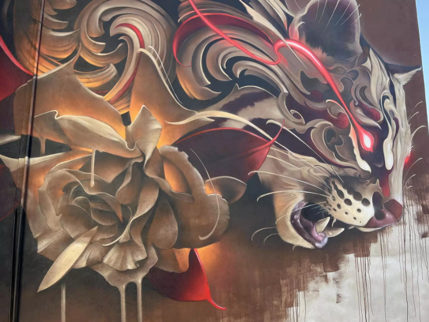 Cheste, un referente del arte urbano: el mural “Ocelote Ornamental” de Triso Paz, premiado como el mejor del mundo